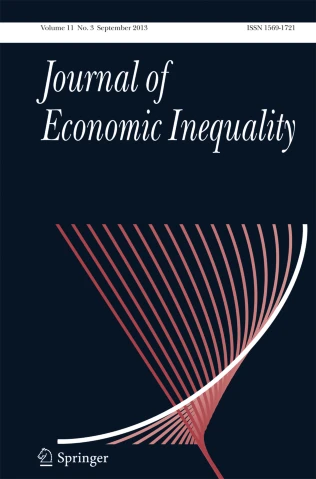 Gáspár Attila és szerzőtársai cikke a The Journal of Economic Inequality szakfolyóiratban