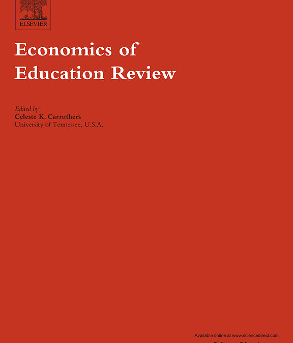 Megjelent Ilyés Virág és Sebők Anna cikke az Economics of Education Review folyóiratban