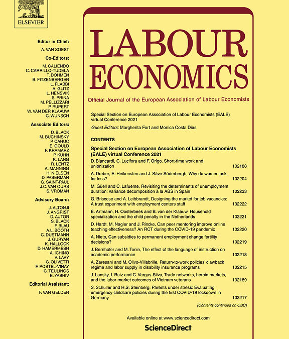 Megjelent Adamecz Anna és szerzőtársa tanulmánya a Labour Economics folyóiratban