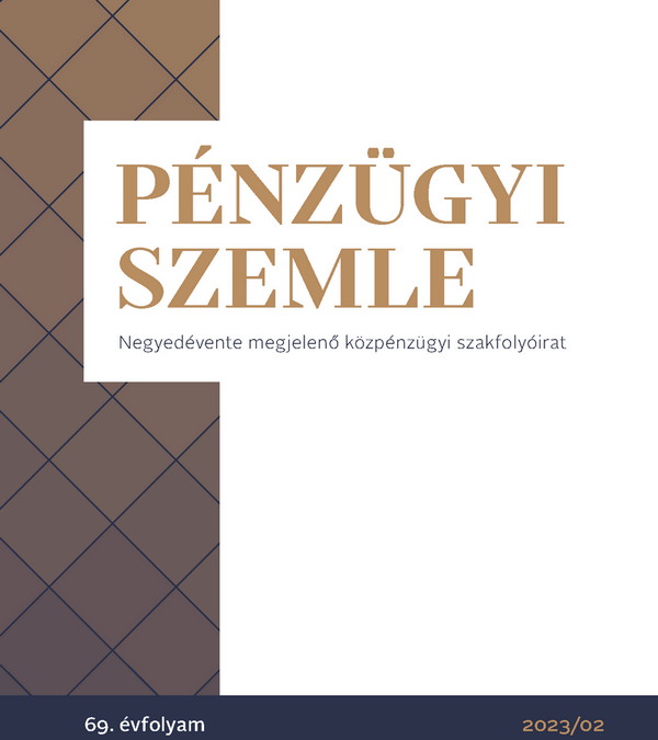 Megjelent Bareith Tibor és szerzőtársa publikációja a Pénzügyi Szemlében