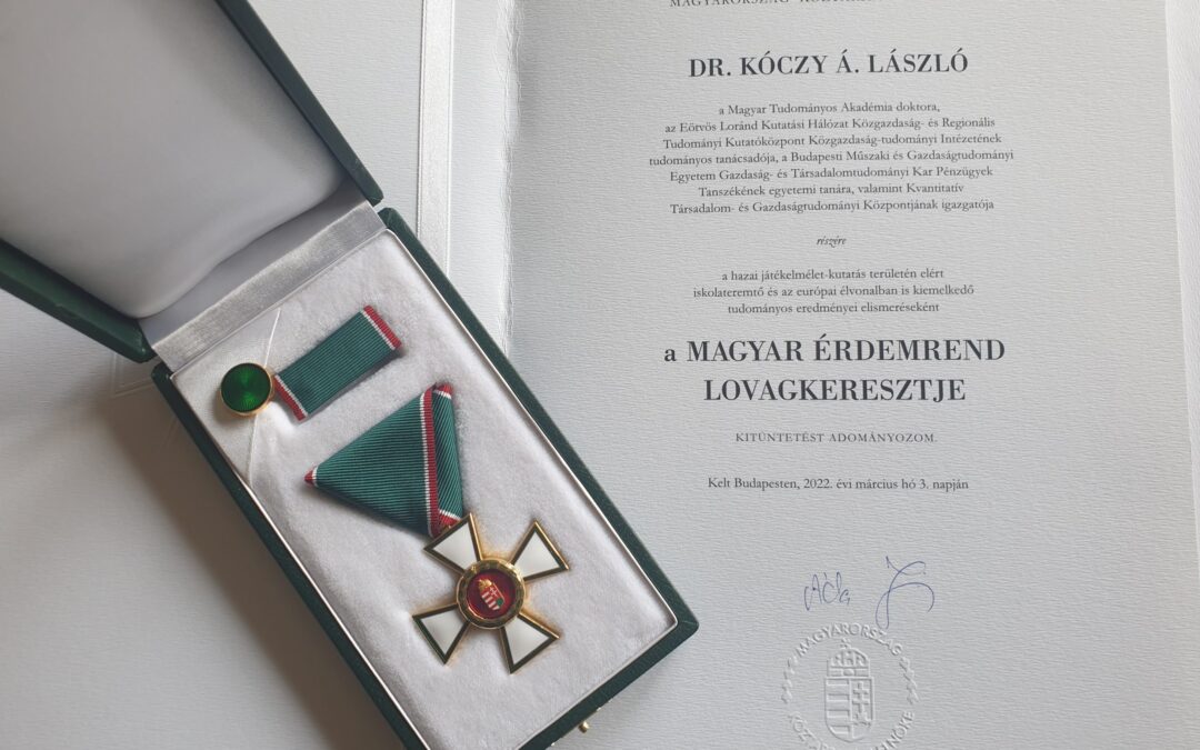 Állami kitüntetést kapott Kóczy Á. László a március 15-i nemzeti ünnep alkalmából