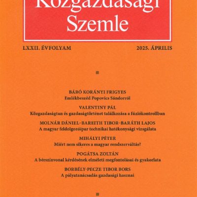 Közgazdasági Szemle 2025.4