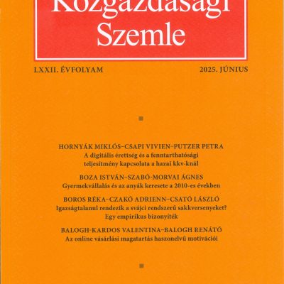 Közgazdasági Szemle 2025.6
